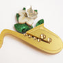 LaliBlue : Spring Festival : Saxophone Brooch