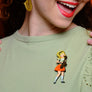LaliBlue : Spring Festival : Girl playing the Saxophone Brooch