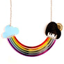 LaliBlue : Spring Festival : Rainbow Piano Necklace