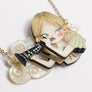 LaliBlue : Spring Festival : Girl playing the clarinet Necklace