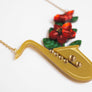 LaliBlue : Spring Festival : Saxophone Necklace