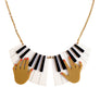 LaliBlue : Spring Festival : Piano with Hands Necklace