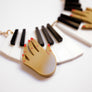 LaliBlue : Spring Festival : Piano with Hands Necklace