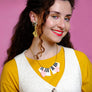 LaliBlue : Spring Festival : Piano with Hands Necklace