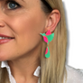 Bobbi Frances : Daintree : Azure Kingfisher Drop Earring