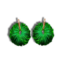 Bobbi Frances : Daintree : Fan Palm Large Earrings