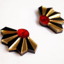 LaliBlue : Spring Festival : Accordion Flower Earrings