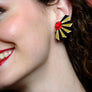 LaliBlue : Spring Festival : Accordion Flower Earrings
