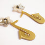 LaliBlue : Spring Festival : Saxophone with flower earrings