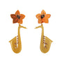 LaliBlue : Spring Festival : Saxophone with flower earrings