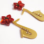 LaliBlue : Spring Festival : Saxophone with flower earrings