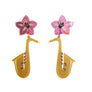 LaliBlue : Spring Festival : Saxophone with flower earrings