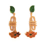 LaliBlue : Spring Festival : Trumpet with flower earrings