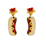LaliBlue : Spring Festival : Hot Dog Earrings