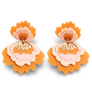 Bobbi Frances : Pastel Days : Peach Petal Whispers Earrings