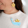 Bright and Bubbly : Whimsical Creatures : Good Morning World Dangle Earrings