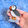Cherryloco : Scottish Wildlife : Puffin brooch