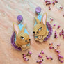 Cherryloco : Scottish Wildlife : Mountain hare earrings