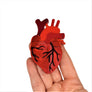 Cherryloco : Valentines : Anatomical heart brooch
