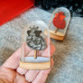 Cherryloco : Valentines : Heart in a bell jar brooch