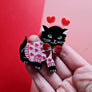 Cherryloco : Valentines : Feline loved up brooch