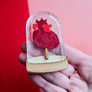 Cherryloco : Valentines : Heart in a bell jar brooch