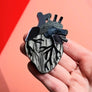 Cherryloco : Valentines : Anatomical heart brooch