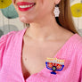 Erstwilder : Modern Holiday : Holiday Lamp Brooch