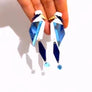 Bobbi Frances : Abstract Heron Statement Dangle Earrings