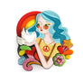 LaliBlue : Solidarity Collection : Hippie girl brooch - Large