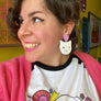 Happy Stuff Studio : Cat Faces - Mismatch Pair Statement Earrings