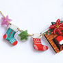 LaliBlue : Christmas : Chimney with stocking necklace