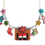 LaliBlue : Christmas : Chimney with stocking necklace