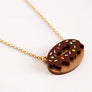 LaliBlue : Tea Time : Chocolate Donut Necklace