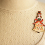 LaliBlue : Christmas : Christmas bell girl brooch