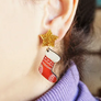 LaliBlue : Christmas : Christmas Stocking Earrings