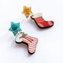 LaliBlue : Christmas : Christmas Stocking Earrings