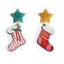 LaliBlue : Christmas : Christmas Stocking Earrings