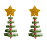 LaliBlue : Christmas : Green Christmas Tree Earrings