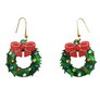 LaliBlue : Christmas : Christmas Wreath Earrings