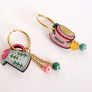 LaliBlue : Tea Time : Cup and Teapot Hoop Earrings