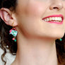 LaliBlue : Tea Time : Cup and Teapot Hoop Earrings