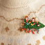 LaliBlue : Christmas : Family with Christmas tree brooch