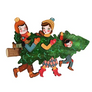 LaliBlue : Christmas : Family with Christmas tree brooch