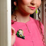 LaliBlue : Tea Time : Girl Having Tea Brooch