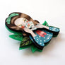LaliBlue : Tea Time : Girl Having Tea Brooch