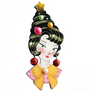 LaliBlue : Christmas : Girl with Christmas hairstyle brooch