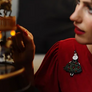LaliBlue : Christmas : Girl with Christmas tree brooch
