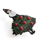 LaliBlue : Christmas : Girl with Christmas tree brooch
