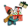 LaliBlue : Christmas : Girl with gifts brooch